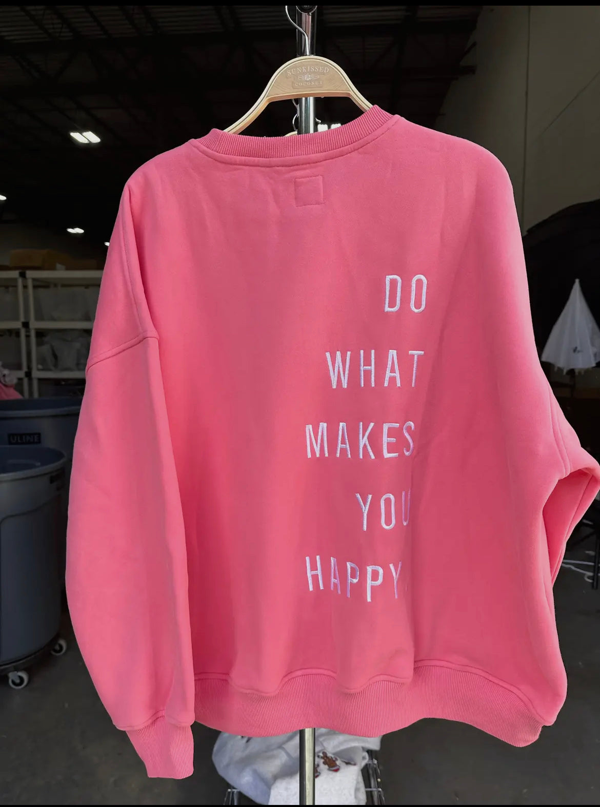 Do More of What Makes You Happy embroidered crew