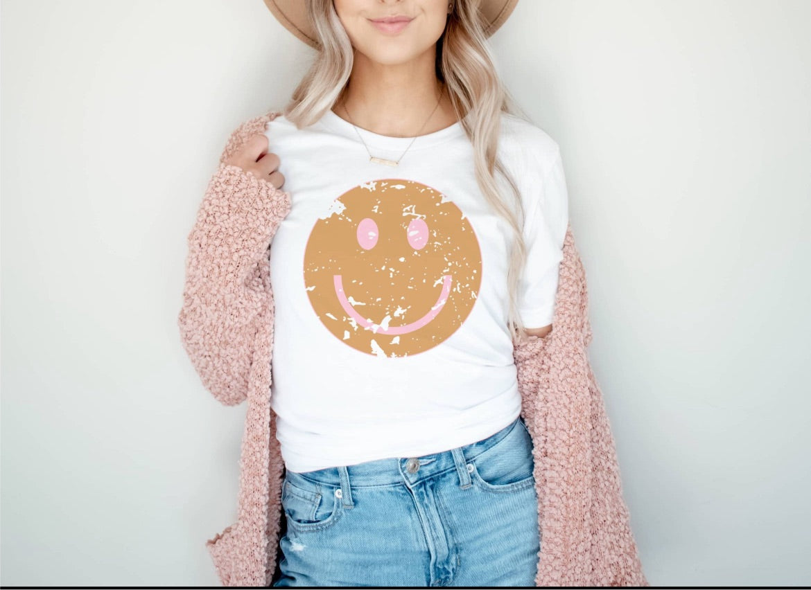 Retro Smiley Graphic Tee