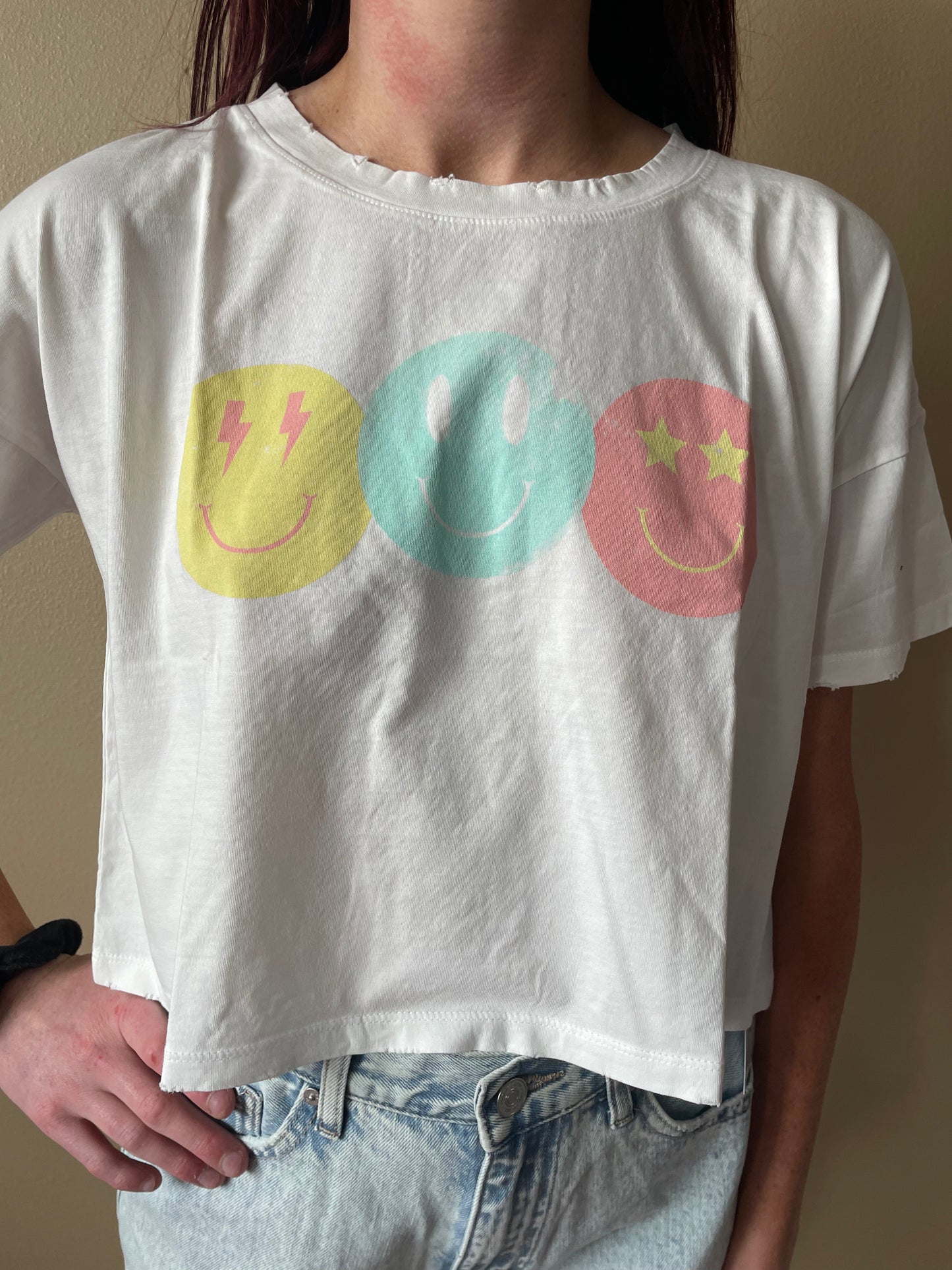 Smiley Crop Tee