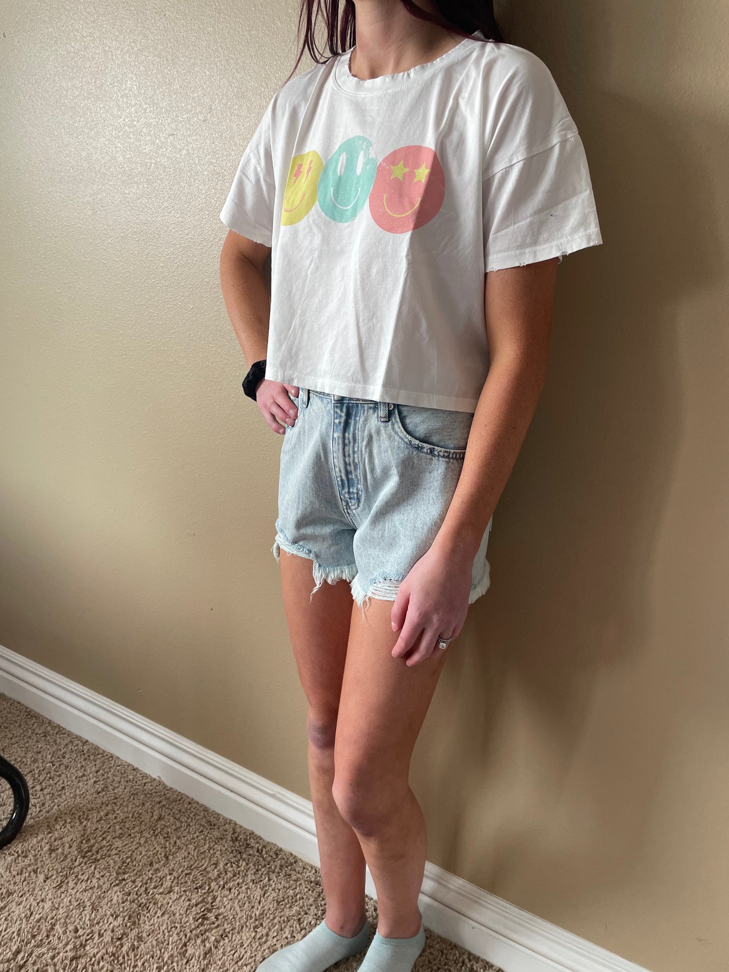 Smiley Crop Tee